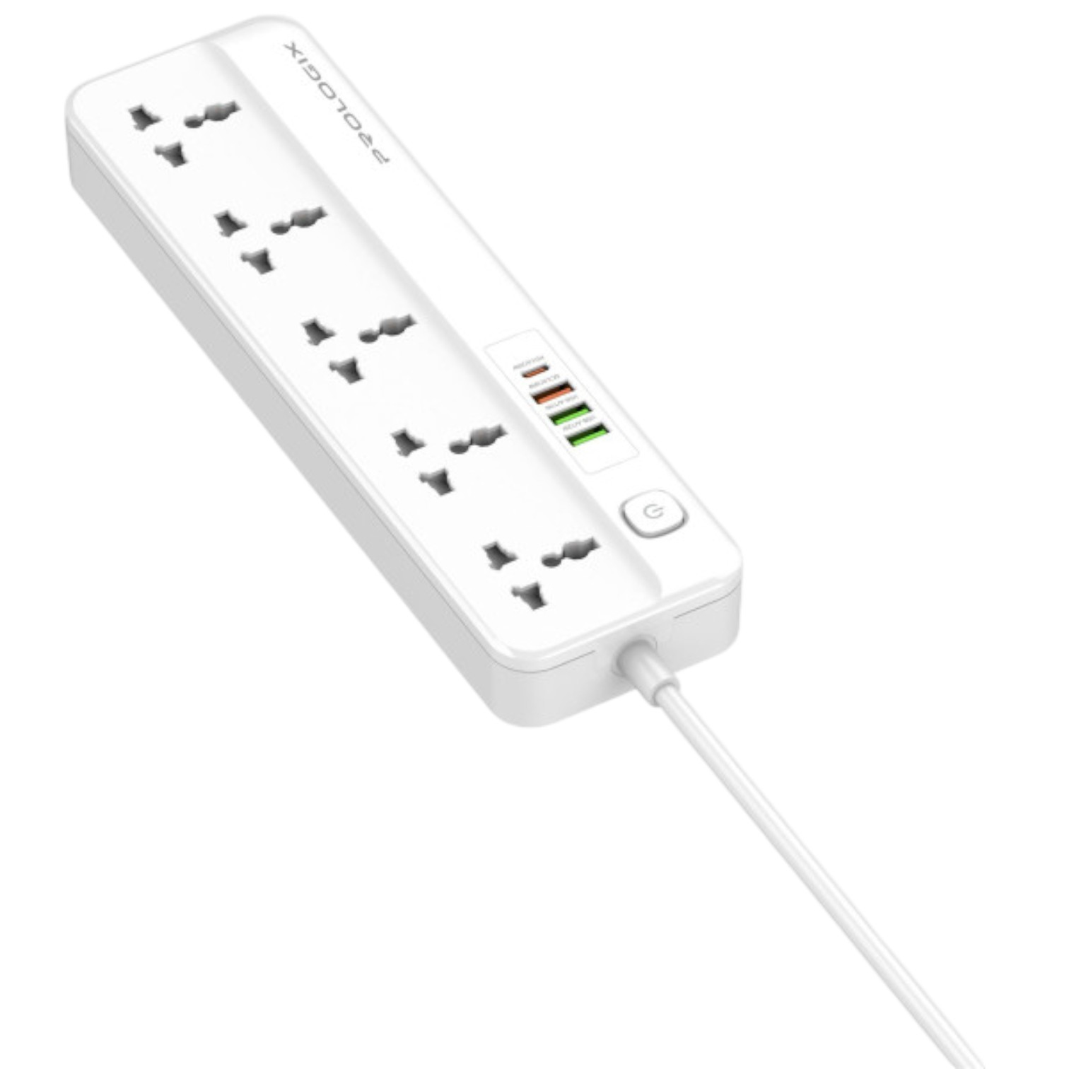 Мережевий фільтр ProLogix Premium 2М (5 розеток, 4 USB, PD 20W  1 QC3.0 18W) (PR-SC5415W) бІлий NEW 00-00011098